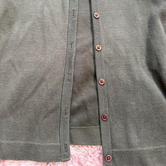 Gorgeous y2k abercrombie & fitch army green cardigan - Picture 4 of 6